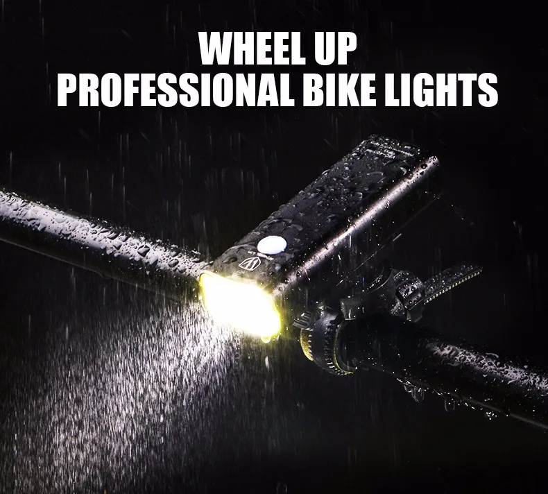 Колесо вверх Usb Перезаряжаемый велосипедный светильник Передний Руль Велоспорт Светодиодный светильник Батарея Вспышка светильник фонарь головной светильник Аксессуары для велосипеда