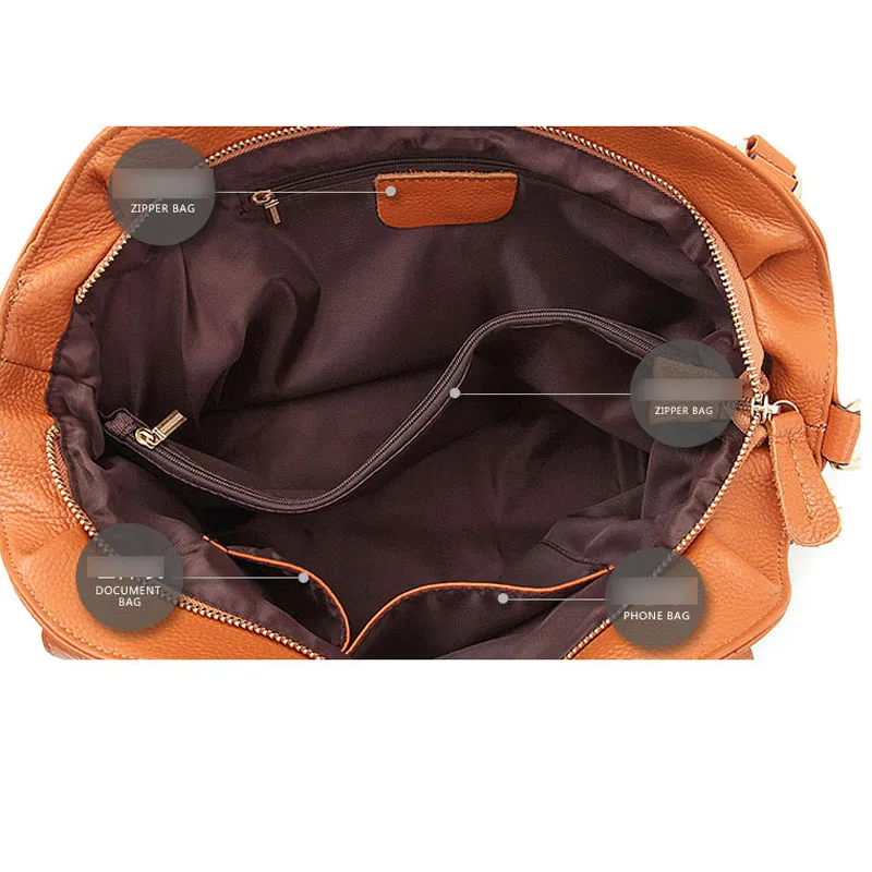 Женская сумка мессенджер повседневная из 100% натуральной кожи 2020|bolso fashion|fashion