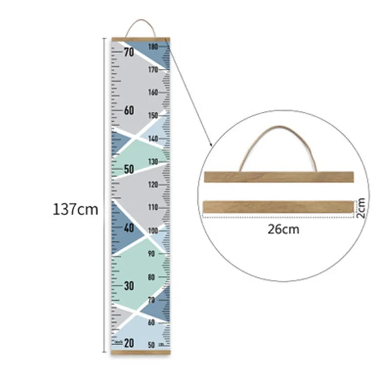Съемный вешается на стену высота линейка для детской гостиной Дети Декор дома магазина высокий масштаб измерительная линейка Ростомер - Цвет: HR009