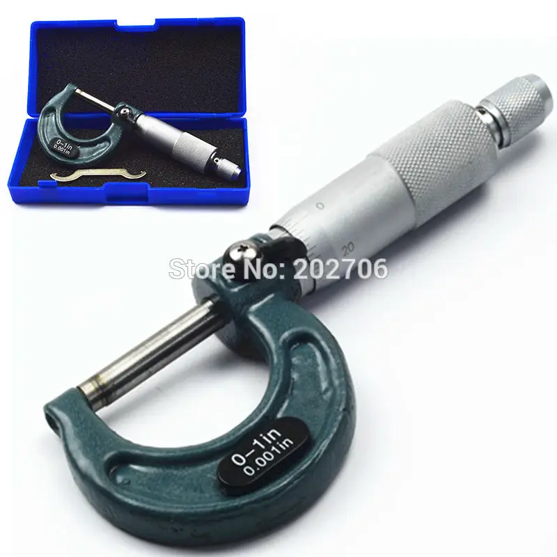 

1" Micrometer Vernier Scale 0.001 Precision Machinist Tool outside micrometer 0-1inch