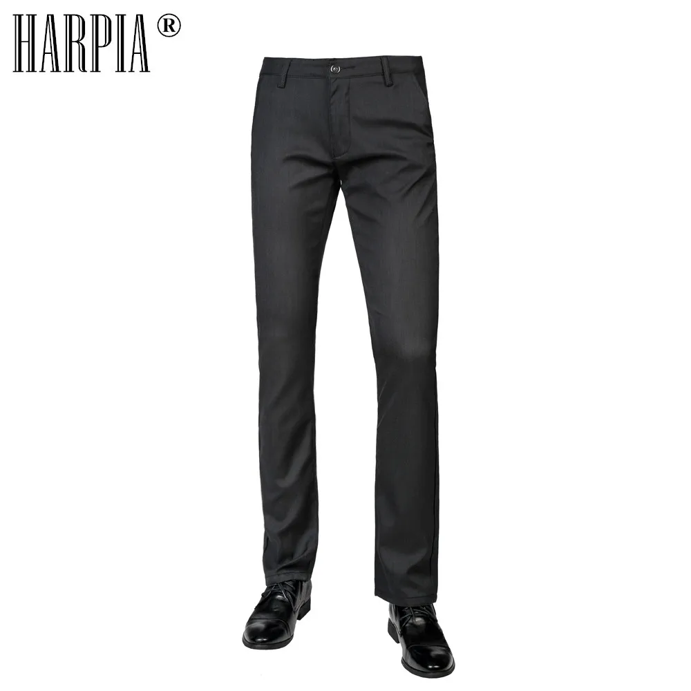 HARPIA Mens Casual Pants 2018 Autumn Male Cotton Regular Stretch Straight Trousers Man Business Black/Blue Plus Szie Full Pants HARPIA Mens Casual Pants 2018 Autumn Male Cotton Regular Stretch Straight Trousers Man Business Black/Blue Plus Szie Full Pants