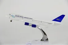 plane model Boeing 747 Argentina Airlines aircraft B747 Metal simulation airplane model for kid children toys Christmas gift