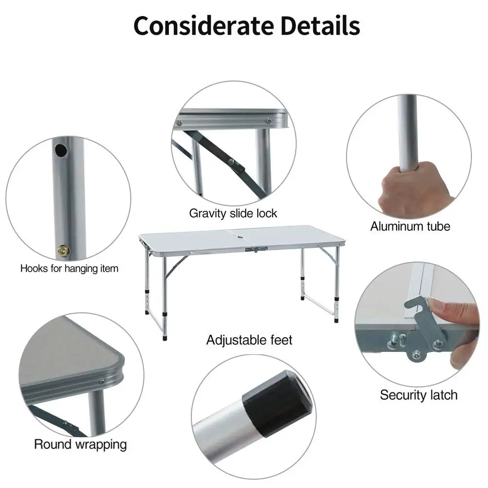 Складной столик для пикника мебель портативный стол стул Кемпинг Алюминиевый сплав ультра-легкий прочный раскладной столик набор