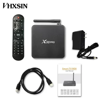 

VHXSIN 10PCS/LOT X98 PRO Smart TV Box 3GB 32GB Android 7.1 Amlogic S912 Octa Core 2.4G/5GHz