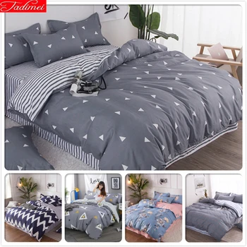 

3/4 pcs Bedding Sets Single Twin Queen King Full Double Big Size Duvet Cover Quilt Comforter Pillow Case Soft Cotton Bed Linens
