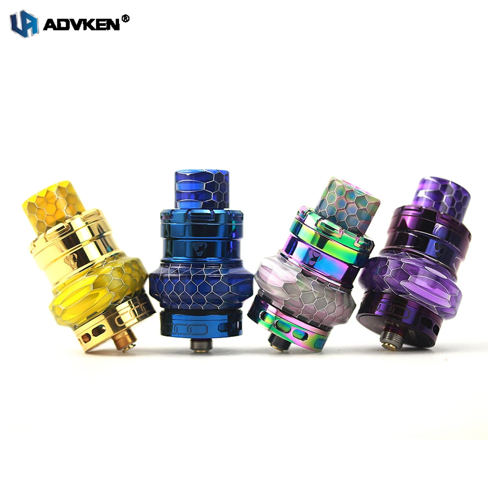 

Original E-cigarette atomizers Advken MANTA Tank 24mm Mesh Coil Atomizer 5ml Capacity Vape Tank for 510 thread