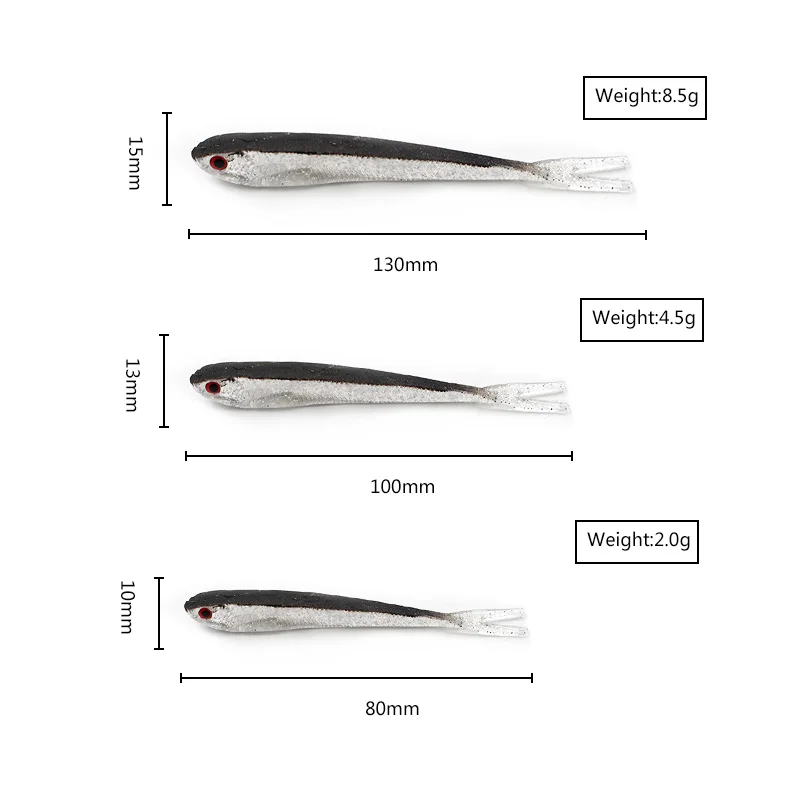 

2019 Soft Lure Fishing Lures isca Artificial Wobblers Shad Worm Fly Fishing Silicon Rubber Lure Swimbait Crankbait leurre souple