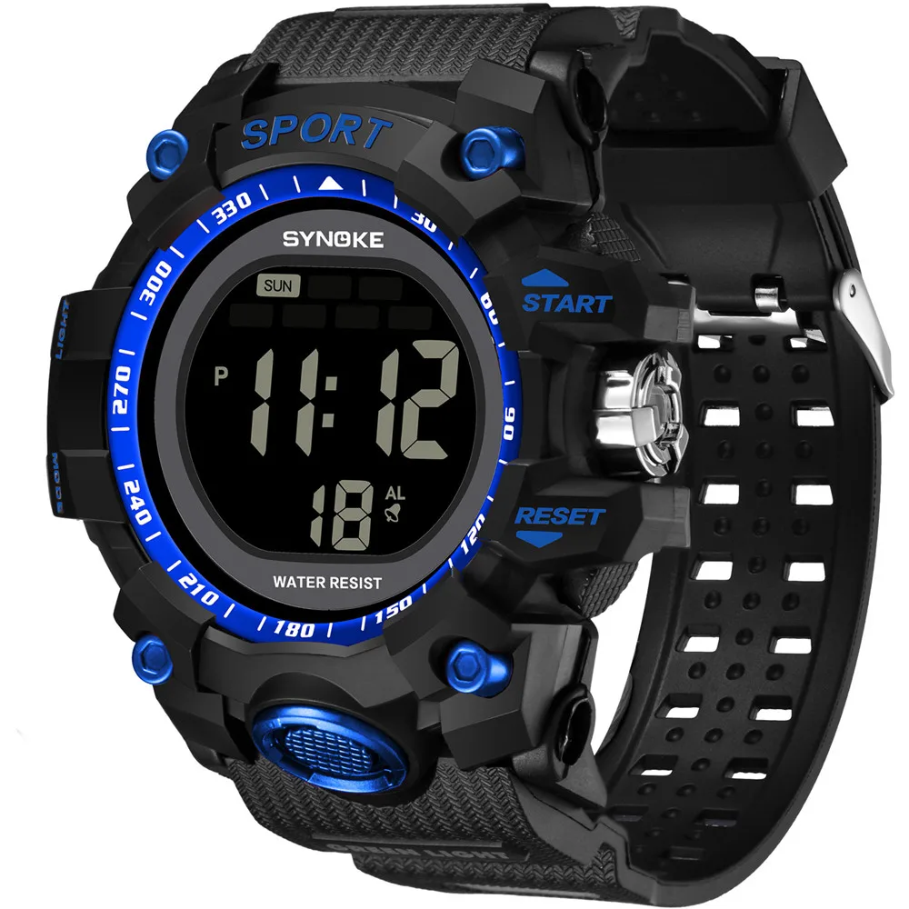 SYNOKE Multi Function Men s Leisure Sports Watches LED Digital Double 