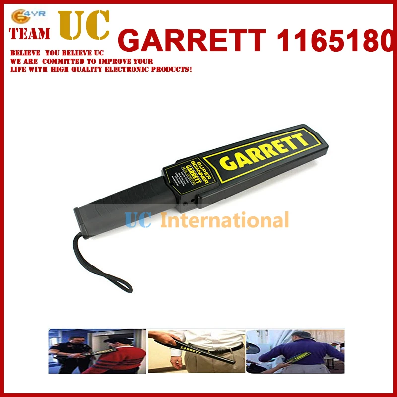 

1pc GARRETT 1165180 Hand Held Portable Security Metal Detector Metal Scanner Metal Hunter w Voice and Vibration Alert