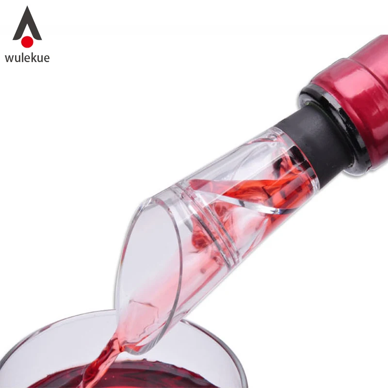 Buy Wulekue Plastic Liquor Spirit Pourer Flow Wine Bottle Pourers Spout Wine