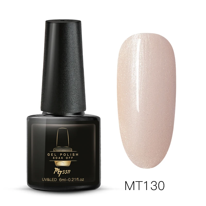 Mtssii 7ml Color Nail Gel Polish Manicure Semi Permanent Base Top Coat UV LED Nails Gel Varnish Soak Off Nail Art Manicure Gel - Color: S04845