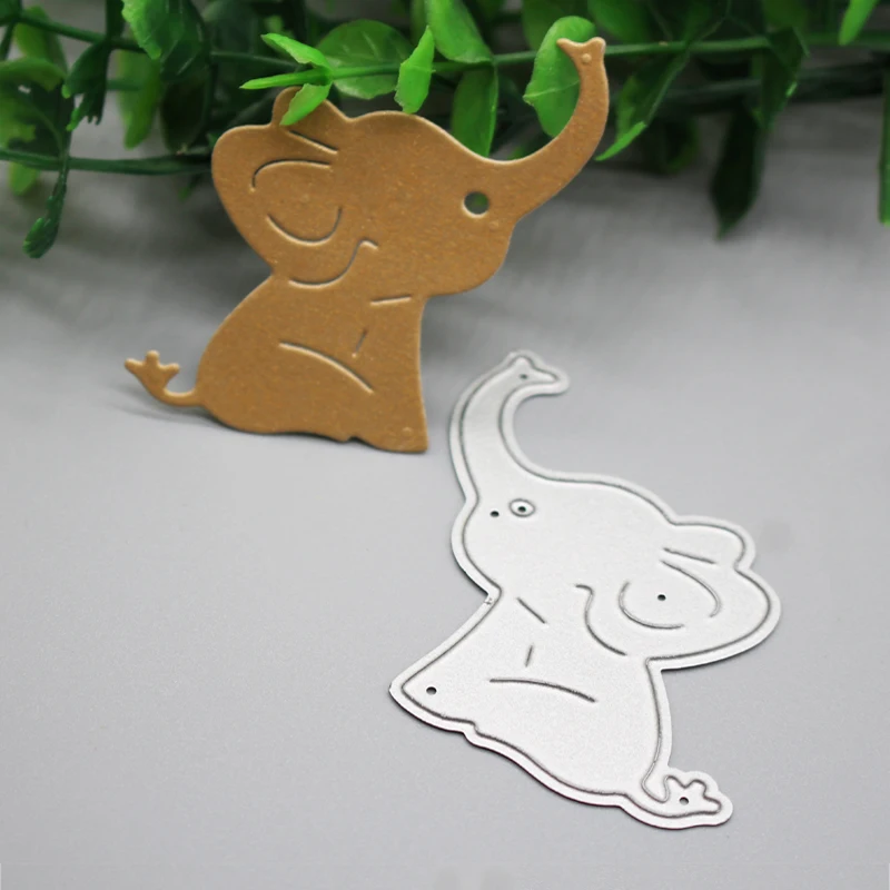 

Elephant baby Metal Cutting Dies DIY Practice Hands-on Scrapbooking Envelope greeting card stencil 53*56 mm