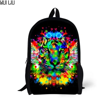 

Customized Fashion 16inch Children School Bag Cool Kids Animal Printing Animal Schoolbag Teenager Boys Go Travel Bag