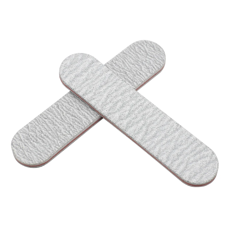 Ferramentas da Arte para Unhas Cinza Mini Unha Arte Lixa Arquivo Polonês Arquivos Manicure Dupla Face Cal um Ongle 9*2cm 100pcs 3 100pcs cinza mini unha arte lixa arquivo