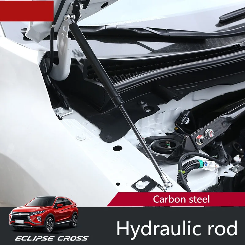 Углерода Сталь крышка двигателя Поддержка стержень гидравлического капот автомобиля Стиль аксессуары для Mitsubishi Eclipse Cross 2 шт./компл