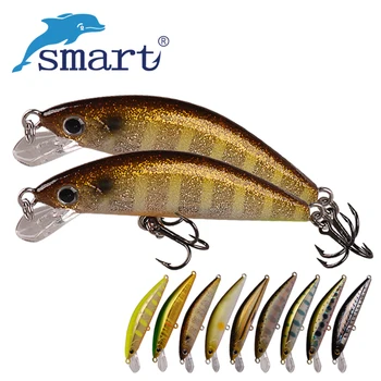 

SMART Minnow Bait M006 45mm3.7g Sinking Fishing Lure VMC Hook Iscas Artificial Para Pesca Leurre Souple Peche Fishing Wobbler