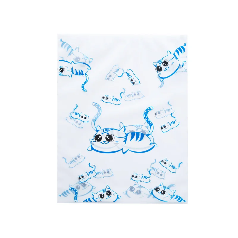 النساء للماء شفافة التجميل حقائب أدوات الزينة الاستحمام المنظم حقيبة التخزين جديد الكرتون القط PVC السفر المكياج كيس مزموم