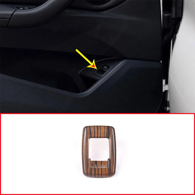 Сосновая древесина зерна для BMW X1 F48 2016-19 ABS Интерьер Хвост дверной переключатель