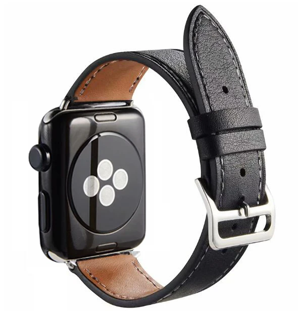 Высококачественная кожаная Петля для iWatch спортивный ремешок Apple watch 40 мм 44 42 38