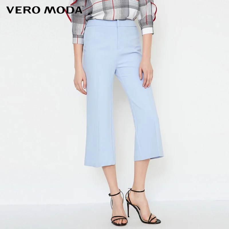 

Vero Moda 2019 Spring Summer New Waist Zip Capri Pants |31826J527