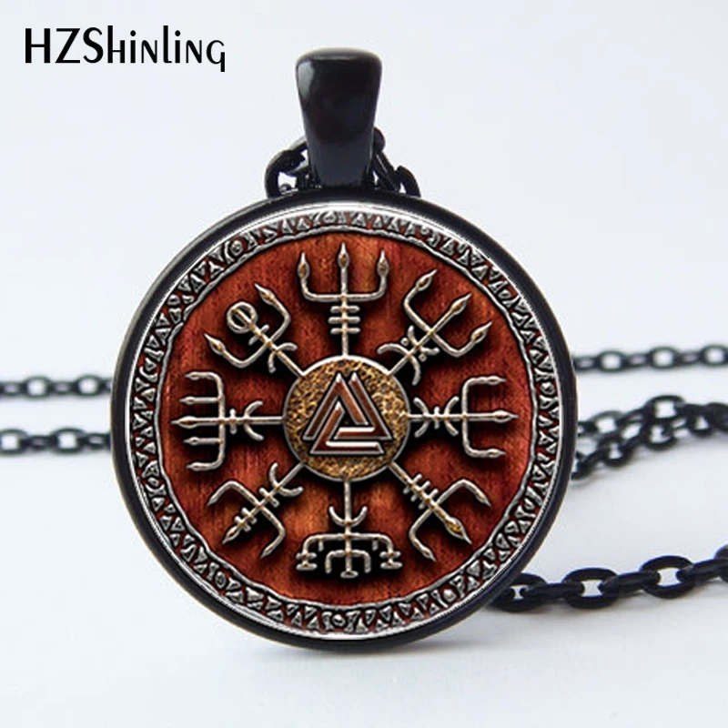 HZ A359 в продаже Vegvisir колье с кулоном стиле викингов ювелирные изделия Компас