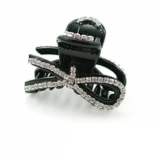 1 шт заколки для девочек Лук Корона из страз Средний заколка для волос сцепление клип шпилька конский хвост G0403