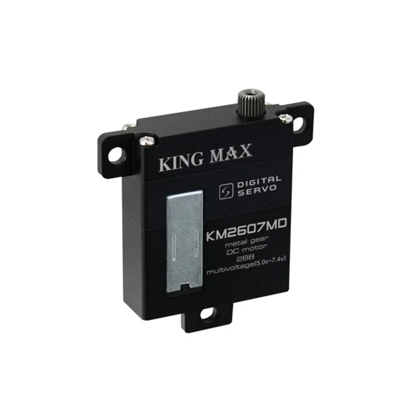 

Kingmax KM2607MD 26g 7kg.cm Digital Full CNC Aluminium Hulls and Structure Wing Servo Metal Gears for RC Models 20% OFF