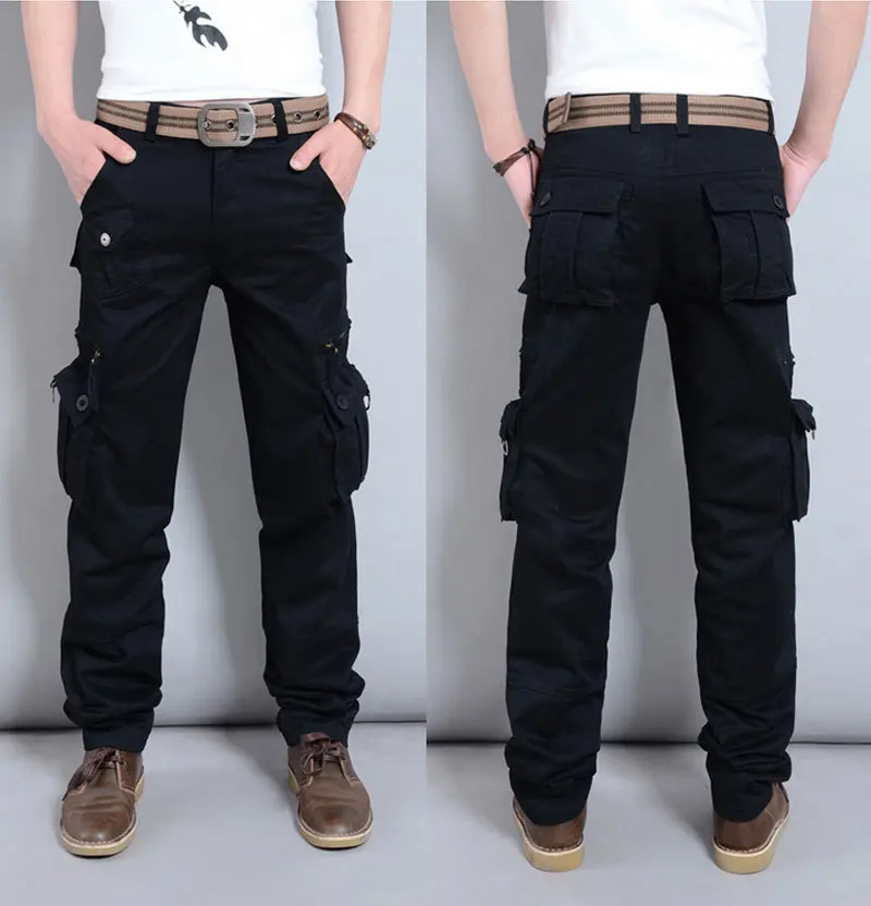 Men Baggy Military Style Outdoors pants Tactical Pants Mens Sport Cargo
