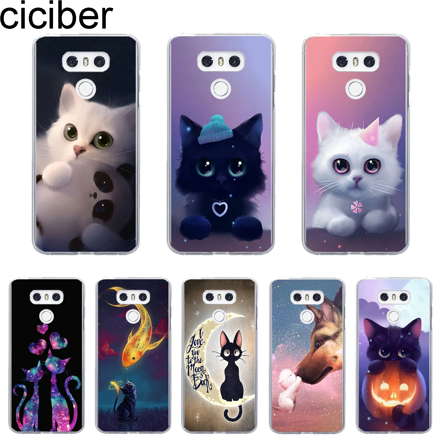 Ciciber чехол для LG G7 G6 G5 V40 V35 V30 V20 ThinQ телефона K8 K10 2017 2018 K9 K11 Plus Мягкий ТПУ с милым