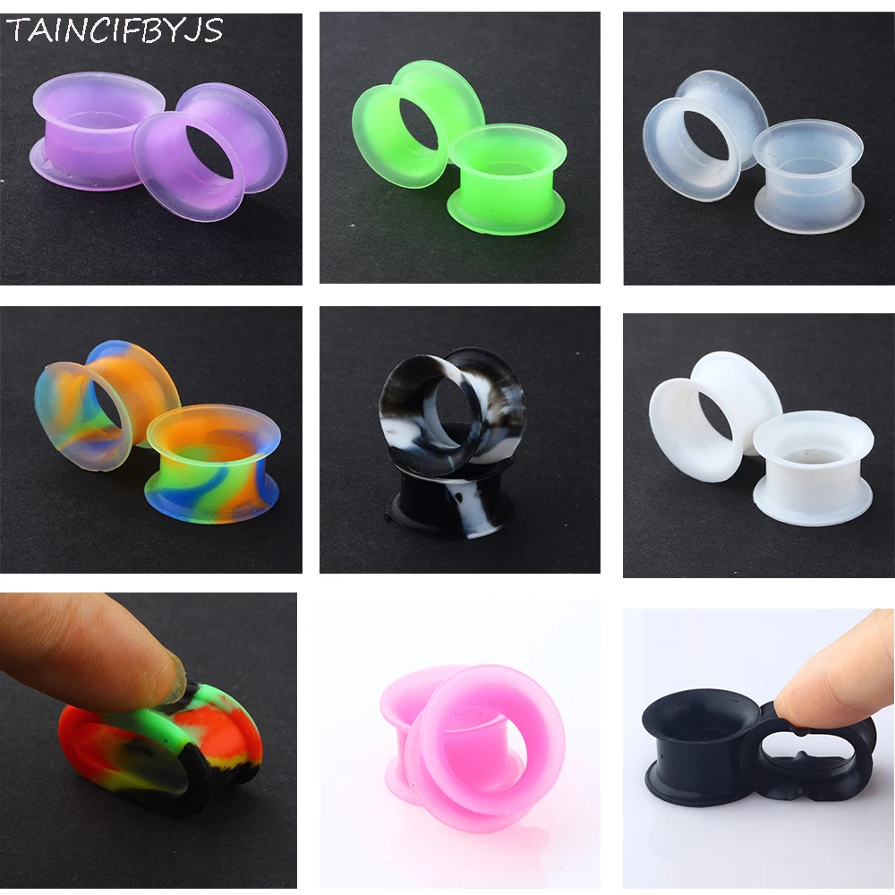 

TIANCIFBYJS Silicone Flared Ear Plugs Flesh Tunnels Earring Gauges Expanders Stretcher Body Jewelry Piercing 192pcs Mix 12 sizes