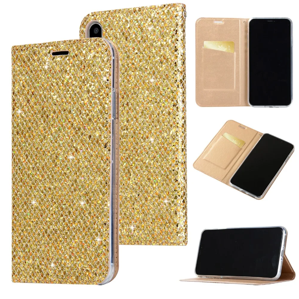 Флип кожаный чехол для iphone 7 Plus телефона Bling Glitter Coque 8 роскошный Слот карт| |