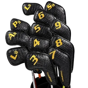 2019 CHAMPKEY Original Design Golf Iron Headcover 12 PCS/SET Premium Polyurethane Plus Memory Material Club Covers