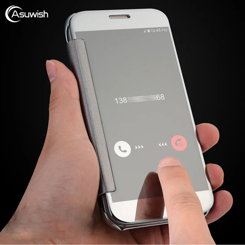 Откидной зеркальный чехол для телефона Samsung Galaxy J5 2015 J3 2016 J 5 3 SM J320 J320FN J500 J500F J500FN J320F