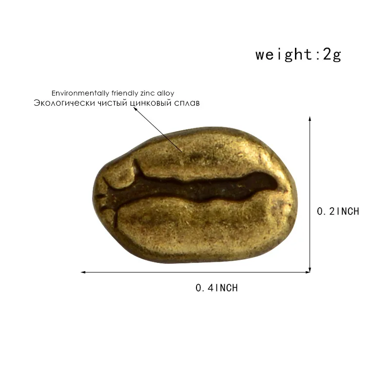 1 шт кофейные бобы, металлические значки, значки для одежды, Значки для украшения, значки, посылка, Значки для одежды, декоративные Броши cp2060