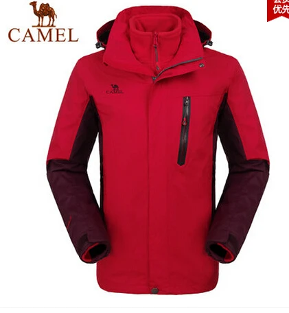 Cheap Jackets fall and winter outdoor male camel trips three-piece new men's warm wind Jackets