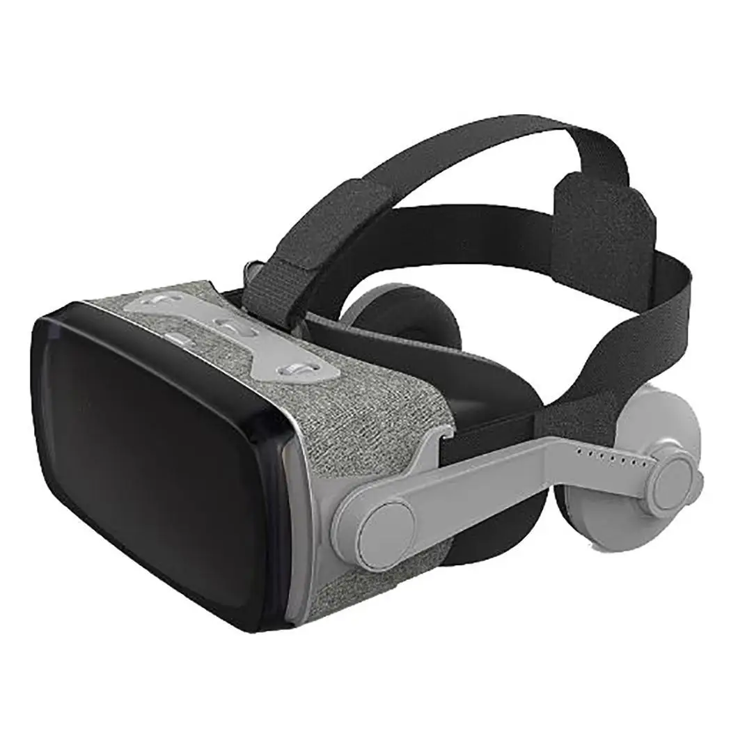 3D VR очки Смарт виртуальной реальности 3 5 мм шлем с гарнитурой серые для