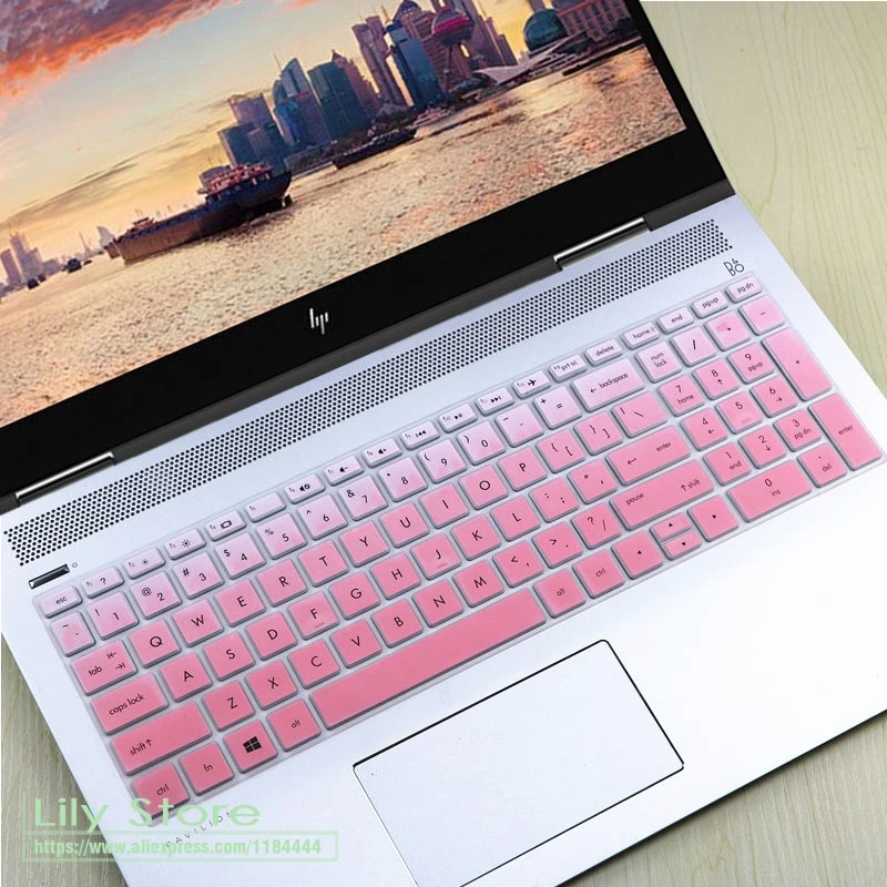 15 15,6 дюймов Клавиатура для ноутбука Защитная крышка для hp Spectre x360 15,6 15-ch011nr 15-ch004na(с номером зоны - Цвет: fadepink