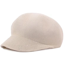 Женский Мужской берет унисекс однотонная шляпа для мальчика Козырек Кепка плюща такби соломинка материал