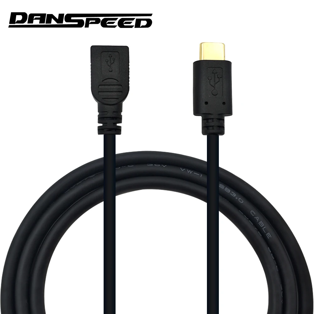 DANSPEED мама папа F/M USB 2 0 Mini 3 1 type C кабель для передачи данных 5Pin коннектор Длина