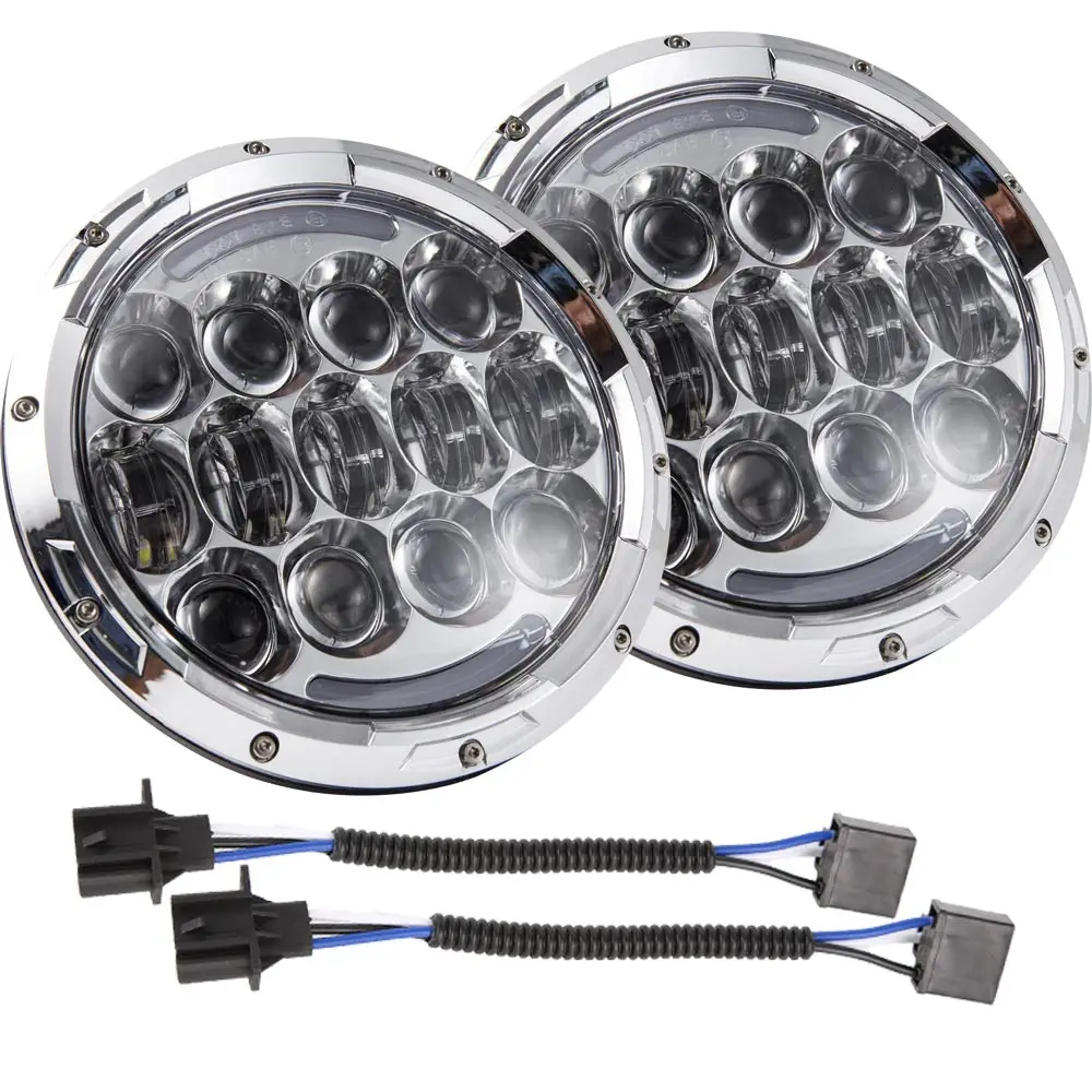 105W 7 inch Car Led Headlight 4x4 Off road Led H4 Hi/Lo Beam led Auto