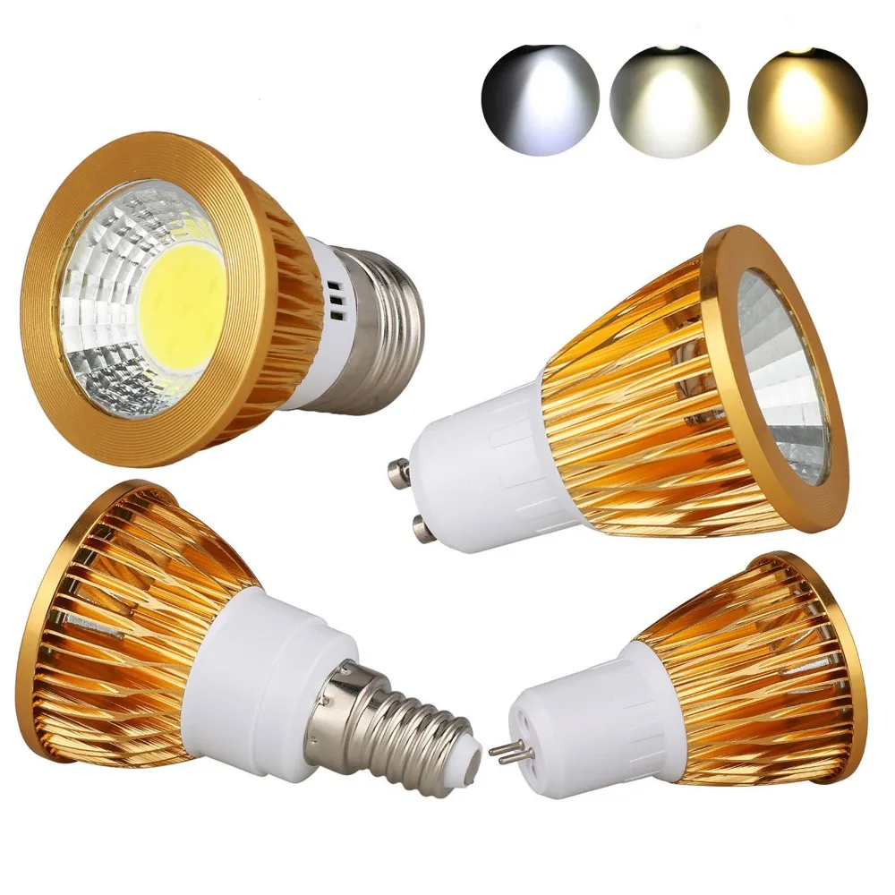 1-4x GU10 9W 12W 15W LED Bulbs Warm White Cool White Spot Light Downlight Bulbs