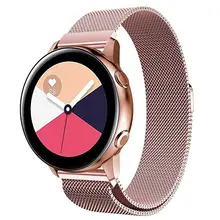 Ширина Миланская Петля Браслет ремешок для samsung Galaxy Watch Active 40 мм/Galaxy Watch 42 мм магнитный браслет из нержавеющей стали