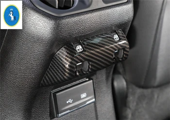 

Yimaautotrims Auto Accessory Rear Seat Armrest Box Window Button Switch Frame Cover Trim For Jeep Wrangler JL 4 Door 2018 - 2020