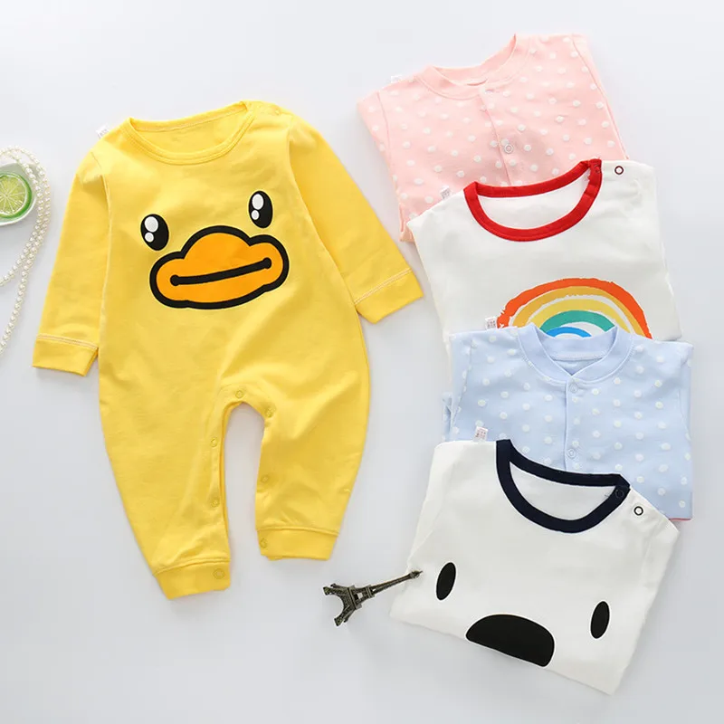 

Spring Autumn Long Sleeve Romper Baby Clothes Children's Clothes Cartoon Newborn Baby Girl Boy Jumpsuit Romper