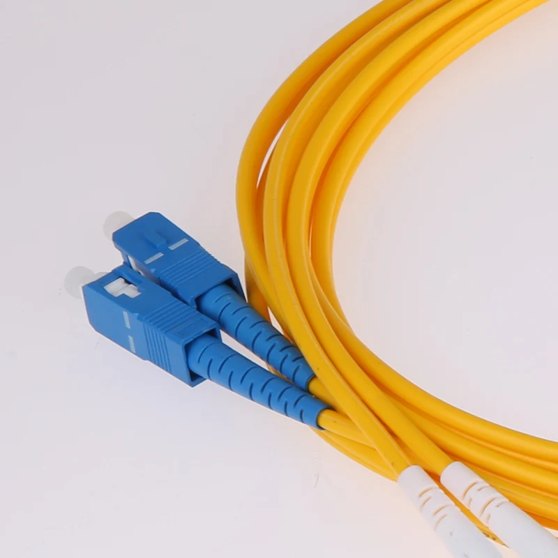 OEM LC SC fiber Jumper UPC одномодовый дуплексный 1 метр 2 0 мм оболочка желтый патч