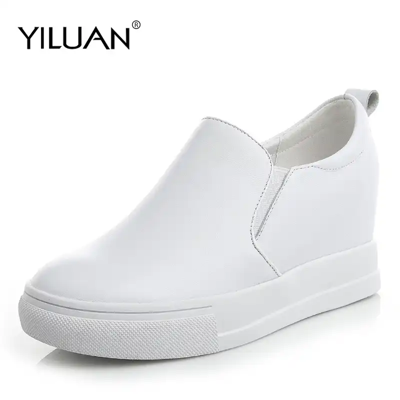 Zapatillas blancas sin cordones mujer Clearance