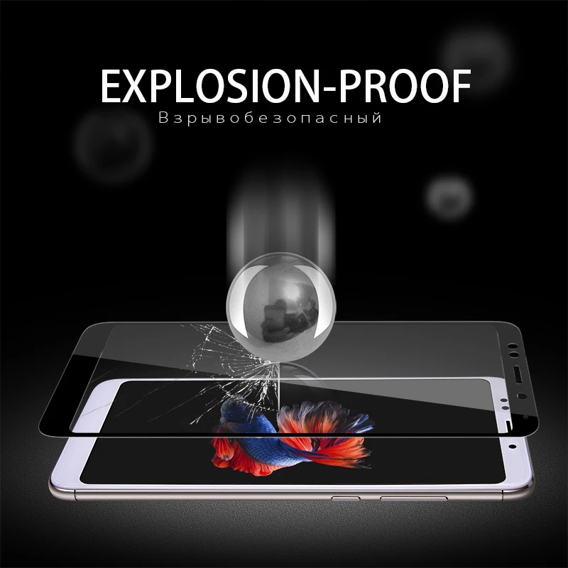 3D Protective Glass For Xiaomi Redmi Note 5 5 Pro 4X 5A 5 Plus Glass For Xiaomi Mi A1 8 SE A2 6X Max 2 Mix 2S Screen Protector
