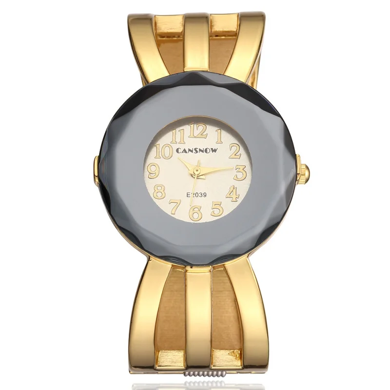 

Women Quartz Watch Crystal Shell Modern Fashion Personality Gold Bracelet Clock Latest Luxury Brand Fashion Relogio Feminino