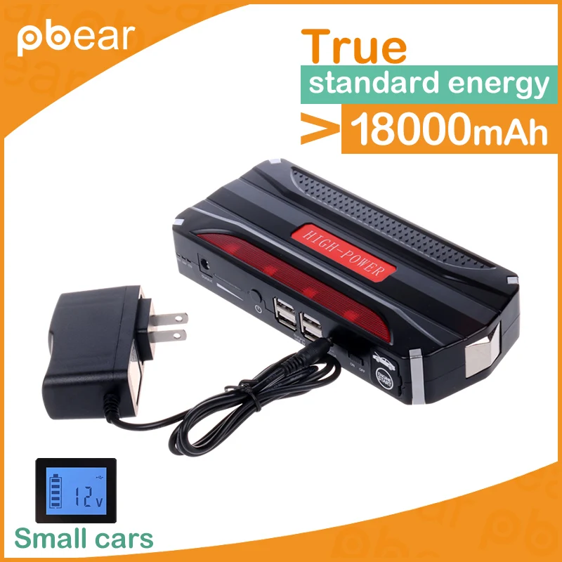 12V Portable Car Jump Starter 18800mAh Car Jumper Booster Power Battery