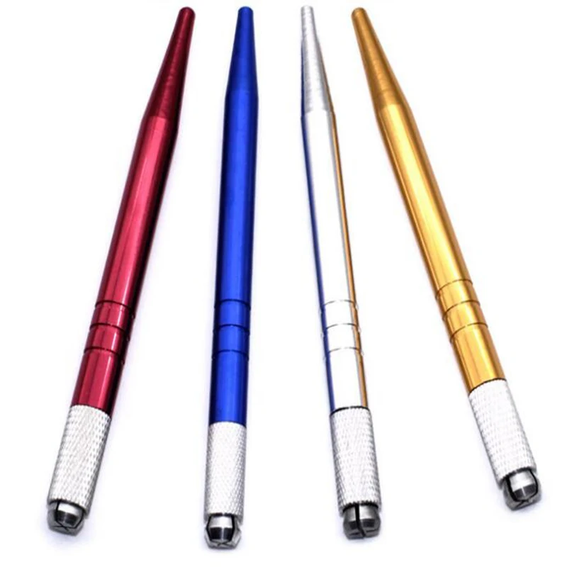 

Wholesale 5pcs Handmade Tattoo Microblading Permanent Makeup Manual Pen Eyebrow Fog Pen for Needles 3d Embroidery Random Color